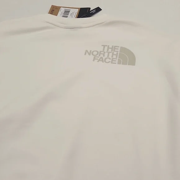 North Face Crop Horizon Performance Crew Sweatshirt. Gardenia White. Size M - Picture 11 of 11